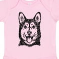 thumbnail image 4 of Inktastic Siberian Husky Sketch Portrait Boys or Girls Baby Bodysuit, 4 of 5