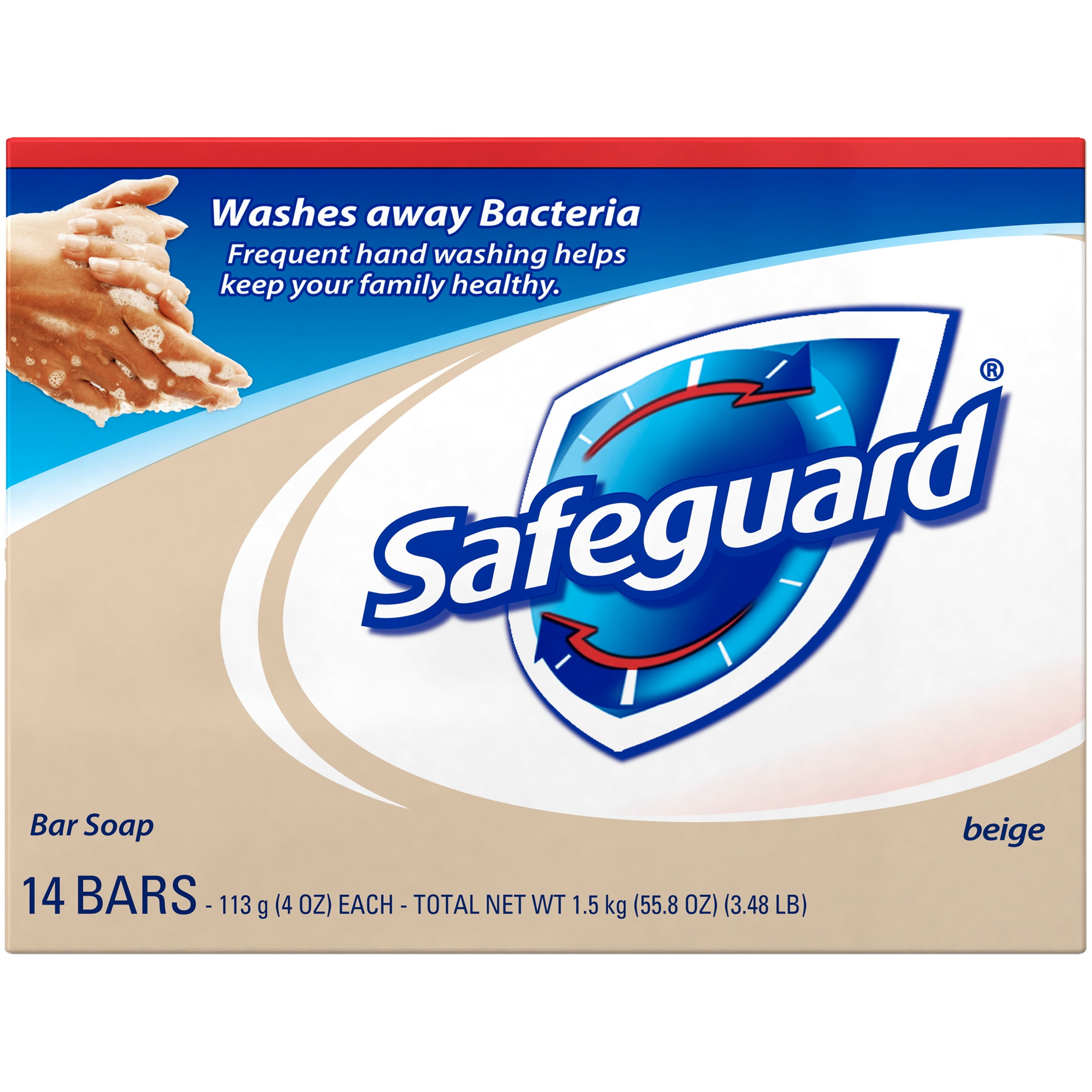Safeguard Original Bar Soap, Beige, 4 Ounces, 14 Pack
