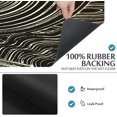 thumbnail image 4 of Gold Texture Black Background Bath Rugs 16x24 Inch Non Slip Bath Mat Quick Dry Super Absorbent Thin Bath Rug Fit Under Door Washable Bath Floor Rugs for Bathroom Bathtub Shower Sink,Multi 3, 4 of 6