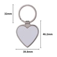 thumbnail image 2 of Custom Keychain With Picture - Personalized Engraving Photo Text Keychains, For Women Men, Anniversary Valentine's Day Gifts (Heart), 2 of 5