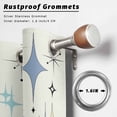 thumbnail image 2 of Outdoor Curtains for Patio Waterproof, Purple Yellow Diamond Outdoor Privacy Panels Grommet, Modern Geometric Middle Century Blackout Outside Curtains for Porch/Cabana/Pergola/Gazebo 54"x95", 1 Panel, 2 of 8
