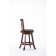 thumbnail image 4 of Boraam Seina 24in. High Back Swivel Wood Counter Stool, Cherry Finish, 4 of 9