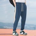 thumbnail image 2 of YDLCAFD Gym Pants Men Loose Fit Men'S Side Colorb Locked Drawstring Elastic Waist Loose Casual Sweatpants Sweatpants, 2 of 8