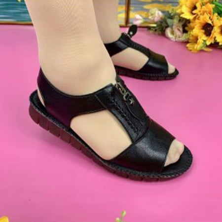 

Women Summer Cool Flat Sandal with Multiple Size Colors to Choose for Day Women s Day Gifts Black 35