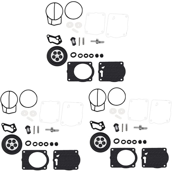 waltyotur 3 Triple Carb Carburetor Rebuild Kit Replacement for Yamaha GP XR SeaDoo 451469