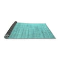 thumbnail image 2 of Ahgly Company Indoor Rectangle Abstract Light Blue Contemporary Area Rugs, 2' x 5', 2 of 4
