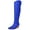 Blue, variant on Women Rhinestone Over the Knee Cowboy Boots Sparkly Bling Cowgirl Boots Western Thigh High Boots Pull-On Side Zippers Chunky Heel Pointed Toe