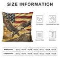 thumbnail image 5 of Orinice Eagle Flag Cross Graphic Decorative Throw Pillow Cover Soft and Durable for Home Couch Living Room Bed Sofa Aesthetic Decor 1PC 24x24in, 5 of 5