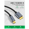 thumbnail image 4 of Cable Tipo C A Micro-USB 3.0 De 5 Gbps Y 5 A, Cable De Carga RáPida Para Disco Duro Para , Cable Con Conector Tipo C A Micro-B, A, 4 of 5