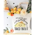 thumbnail image 3 of Let's Give Them Something to Taco About Cotton Canvas Tote Bag, 3 of 3