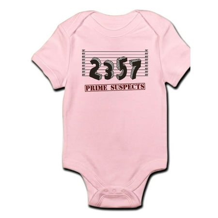 

CafePress - The Prime Number Suspects - Baby Light Bodysuit