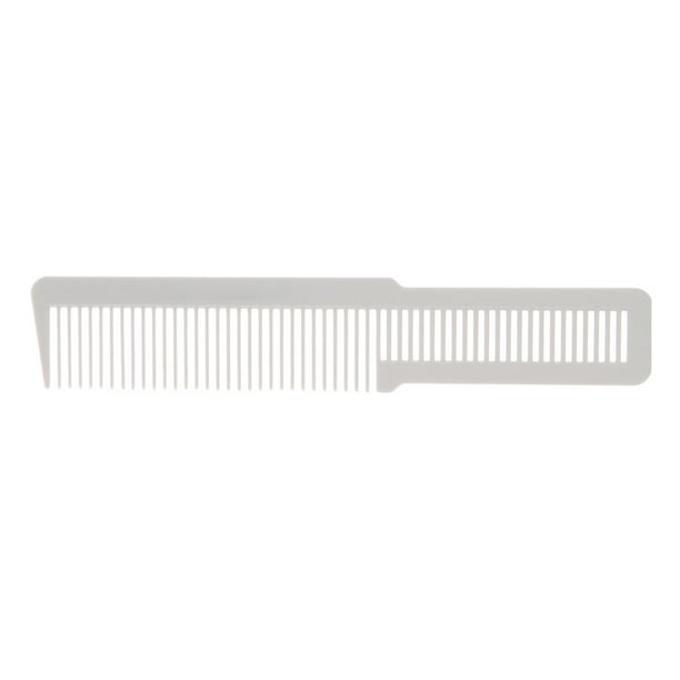 de desvanecimiento de parte superior plana de plástico de 8 '' para crear cortes de cabello de parte superior plana , desvanecimientos Blanco shamjiam Flat Top Hair Comb