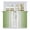 Emerald Green White, variant on Dark Purple Ombre Tier Curtains, Modern Gradient Abstract Art Light Filtering Kitchen Curtains, 2Pcs Rod Pocket Half Window Treatments Panels for Sink Cafe Cabinet Camper 27.5x36 Inches
