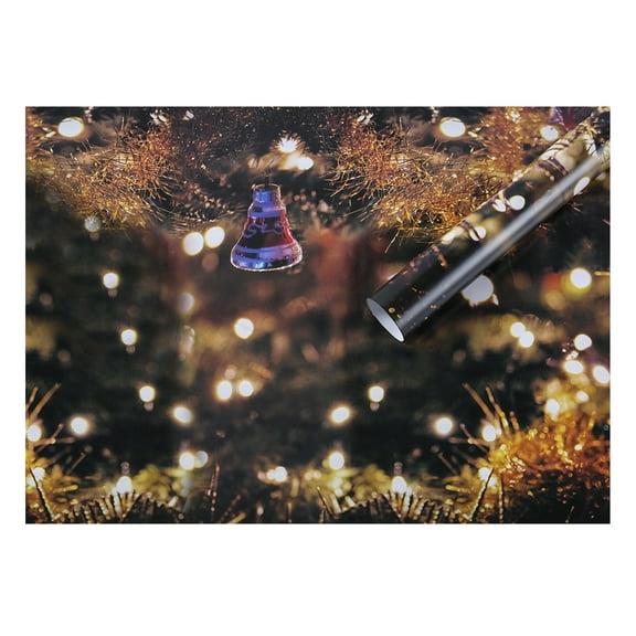 UYUH Christmas Wrapping Paper Set DIY Holiday Gift Wrap with Patterns (Kraft, Snowflakes, Bows, Bouquet) Color Printing for Gift Boxes, Birthday, Xmas, Handmade Crafts