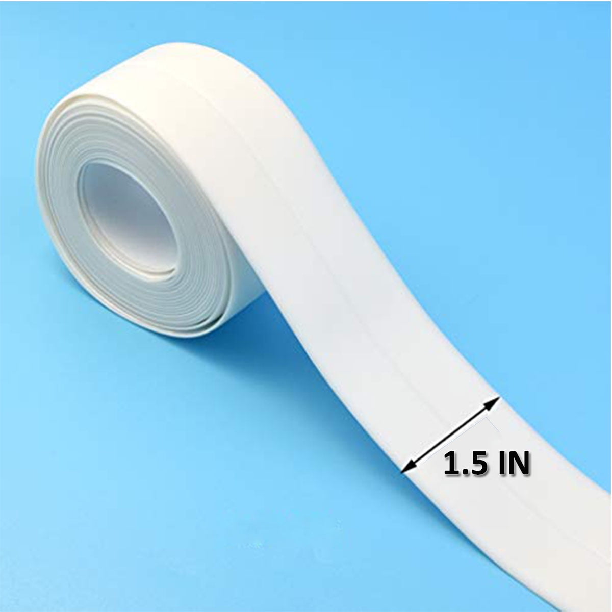 Caulk Tape 1.5 Inch Self Adhesive Caulk Strip Waterproof PVC Caulk
