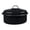 Black, variant on VAETTLO 8.7-inch Covered Round Roaster Red – 3lb Capacity Mini Roaster Enamel Steel Cookware, Dishwasher Safe, Even Heat Distribution for Poultry Meat Vegetables