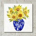 thumbnail image 4 of Epic Art 'Sun Flower Still Life II' by Tim O'Toole, Acrylic Glass Wall Art, 12"x12", 4 of 6