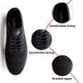thumbnail image 2 of Men's Casual Dress Sneakers Comfortable Oxfords Business Mesh Walking Loafers Fashion Lightweight Breathable Soft Sole Black 6.5 US, 2 of 7