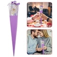 thumbnail image 3 of Valentine's Day Gift Torch Box with Gold Foil Roses C (Model: Purple Box) - Qyaukm Valentine's Day Gift Torch Box Gold Foil Rose Flower Creative Gift, 1×Torch Box Rose, 3 of 6