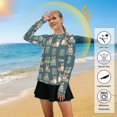 thumbnail image 5 of FORMRS Womens Long Sleeve Shirts UPF 50+ Sun Protection Quick Dry Fishing Hiking Tops, Size S-2XL, Blue Cartoon Dog Pattern, 5 of 8
