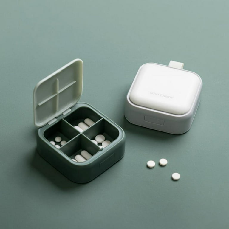 Serfeymi Cute Small Pill Case For Pockets & Purses,Elegant Pill Box