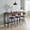 Rectangle Brown, variant on 63" Bar Table Set with 3 PU Upholstered Stools, Industrial Kitchen Breakfast Table, Perfect for Game Night, Watch Party & Hosting Guests, Rustic Brown
