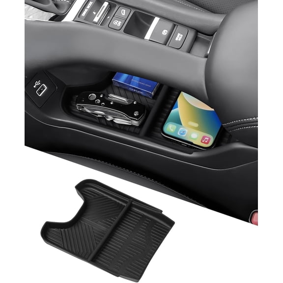 Canvcle Center Console Bottom Organizer for 2023-2025 HR-V HRV Interior Accessories Lower Center Console Storage Insert Tray