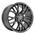 thumbnail image 3 of OE Wheels CV22B 18 Inch Rim Fits Corvette C7 Z06 Style 5x120.65 18x8.5 Gloss Gunmetal - Hollander 5734 (1), 3 of 5
