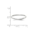 thumbnail image 5 of Auriga Fine Jewelry 14K White Gold 2mm Standard Weight Women's Wedding Band Size- 6, 5 of 6