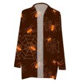 thumbnail image 4 of Pisexur Halloween Cardigan pour Femmes, Cardigan Tricoté Araignée Citrouille Manches Longues Automne Ouvert, 4 of 5