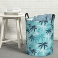 thumbnail image 5 of retro Palm Tree Laundry Basket, Laundry Hamper Waterproof Laundry Bag Clothes Hamper Laundry Bin with Handles for Bedroom, Living Room, Kids Room-#, 5 of 5