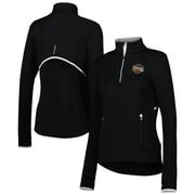 Women's Zero Restriction Black Kentucky Derby 149 Sofia Quarter-Zip Top