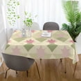 thumbnail image 3 of Yayeee Tablecloths 54" x 72" Rectangle Wrinkle Resistant Party Table Cover, Pastel Green Geometric, 3 of 8