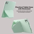 thumbnail image 5 of TECH CIRCLE For Apple iPad Pro 13-Inch (M4/M5) 2024/2025 Release Slim PU Leather Back Cover Case with Kickstand, Lightweight Protective Scratch Resistant Stylish Thin Case, 04 Green, 5 of 6