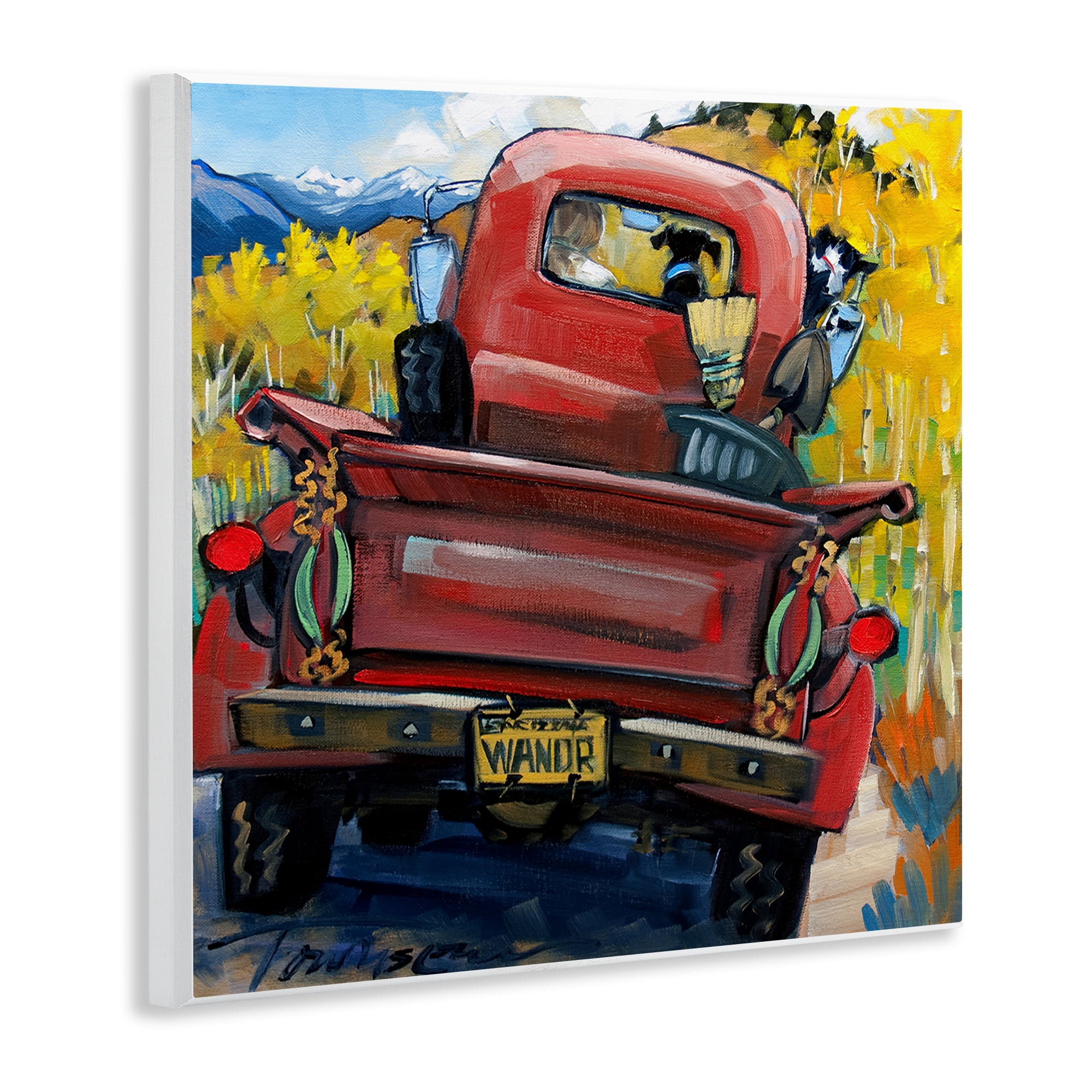 Stupell Industries Wander Truck Through Wheat Grass Wall Plaque Art, design by CR Townsend