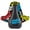 Black/Light Blue, variant on Reverse Nico Vink Shovel and Shred Saddle, Black/Yellow