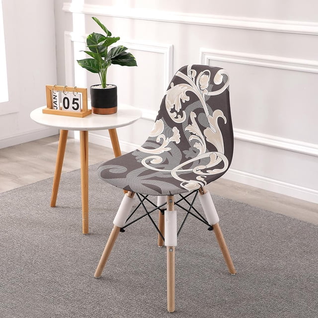 Cubierta de asiento de silla de concha sin brazos estirable Extraíble Mediados de siglo Moderno Bodas Celebraciones Hogar Hotel Sala de Macarena cubierta de asiento