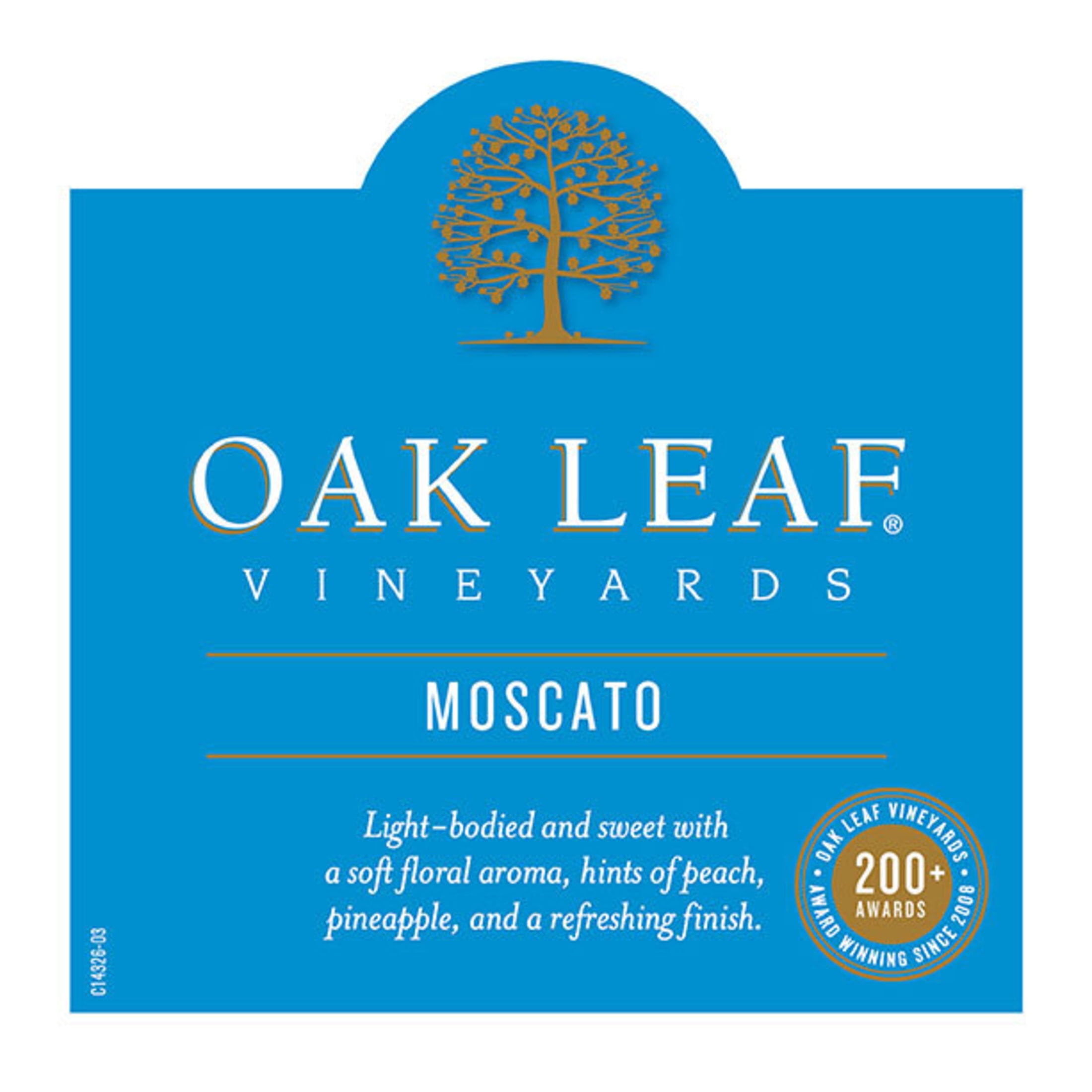 Oak Leaf Vineyards Moscato, White Wine, 1.5L