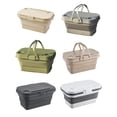 thumbnail image 4 of Billuyoard Estuche de almacenamiento Suministros de picnic Caja plegable Mano de obra fina multicolor Equipo de campamento exquisito Almacenamiento y organización del hogar Café, 4 of 6