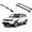 Black, variant on ERKUL Set of Roof Side Rails Rack + Cross Bars for Range Rover Sport 2005-2013 | Complete Roof Rack System | Rooftop Luggage Carrier, Kayak, Canoe, Ski| Designed for Bare Roofs | Black