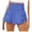 Blue, variant on LINGLANG Womens Running Quick Dry Shorts Workout Elastic Athletic Yoga Pants High Waist Fitness Gym Training Activewear Stretchy Sports Shorts