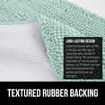 thumbnail image 5 of Bath Rug 24x17, Thick Soft Absorbent Chenille, Rubber Backing Quick Dry Microfiber Mats, Machine Washable Rugs for Shower Floor, Bathroom Runner Bathmat Accessories Decor, Seablue, 5 of 6