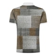 thumbnail image 4 of KBODIU Fashion Men's Henley Shirts Casual Stripe Print Zipper Tees Summer Short Sleeve T Shirts, 4 of 5