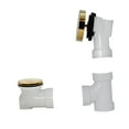 thumbnail image 4 of Westbrass D50P35SRE-01 35" Cable Drive Bathtub Drain Trim with Rotary Overflow Cover Knob, Pop-Up Stopper Sch. 40 PVC Fittings, Polished Brass, 4 of 13