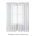 thumbnail image 1 of Transparent Window Sheer Rod Pocket Curtains Tulle Light Filtering Drapes White 132 x 183cm Home Supplies Gadgets Home Accessories, 1 of 6