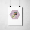 thumbnail image 4 of Miangastore Felt Wall Tile Purple Simple Design Message Board 1 Set, 4 of 8