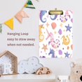 thumbnail image 6 of Acrylic Writing Board Silver12.5*9 Inch Clipboards Transparent Acrylic Material Suitable For Office Classroom Teachers Fashion Bloggers Stationery Enthusiasts Colored Seahorse, 6 of 9