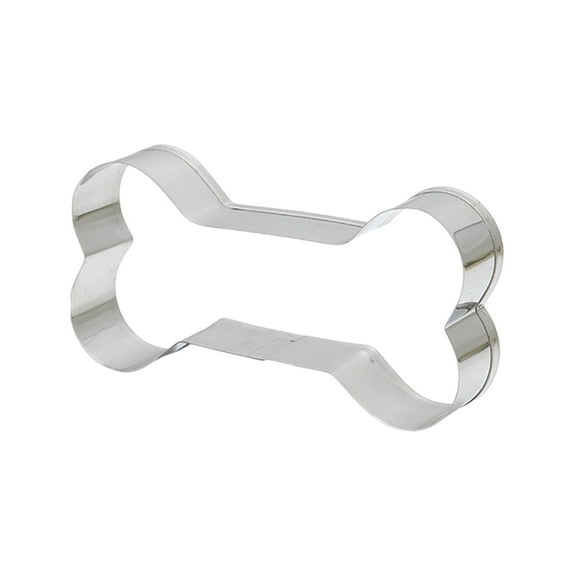 Pebbuoy Stainless Steel Bone Cookie Cutters Food Grade Dishwasher Safe Non-stick Metal Fondant Biscuit Cutting Mold Kitchen Baking Tools