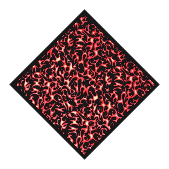 Yokua Unisex Hair Scarves Wrap Fire Headwraps Exquisite Head Kerchief Head Scarf