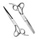 thumbnail image 5 of Tijeras de peluquería japonesas de acero inoxidable de 6 pulgadas, tijeras ergonómicas profesionales para peluquería, color plata., 5 of 5